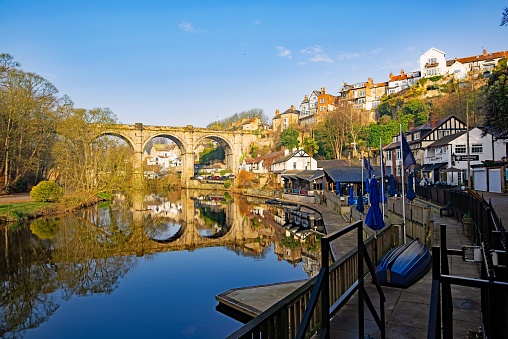 The Knaresborough Viaduct, is one of the most famous views in Yorkshire, England.