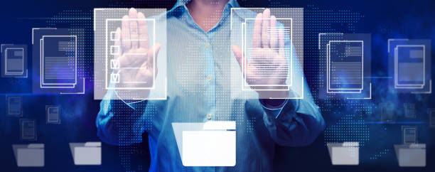 istock Online verification of documents, remote control of business processes. Implementing an automatic process 1466827706