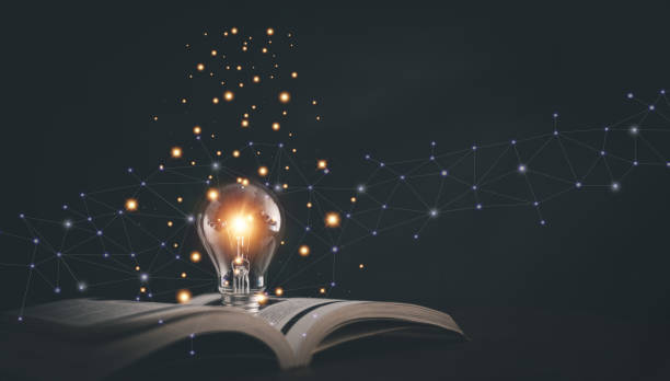 istock Glowing light bulb on a book, Inspiring from read concept, Educational knowledge and business education ideas, Innovations, self-learning, knowledge and searching for new ideas. Thinking for new idea. 1466831943