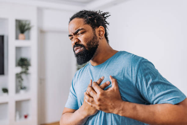 istock Pain in the chest area 1466832504