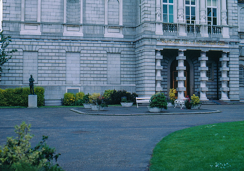 Dublin, Ireland - July 16, 1986: 1980s old Positive Film scanned, National Gallery of Ireland, Dublin.