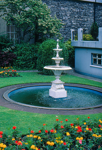 1980s old Positive Film scanned, Mansion House Garden, Dublin, Ireland.