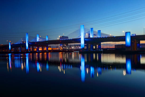 The Pearl Harbor Memorial Bridge in New Haven