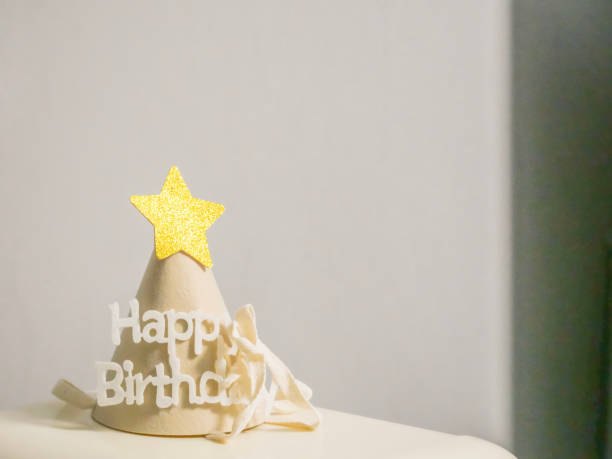 istock Party hat with 'Happy Birthday' logo 1466847260