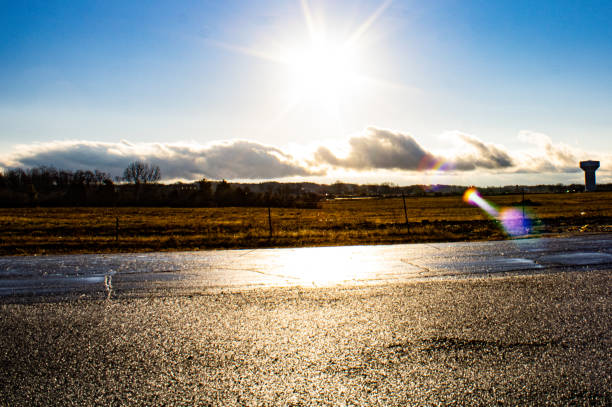 istock Sunshine in the horizon sky 1466866847