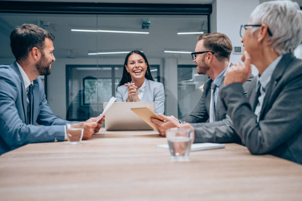 istock Business persons on meeting in the office. 1466901147