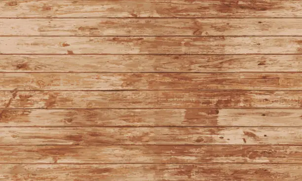 Vector illustration of Brown wooden sheet floor texture vector background 11