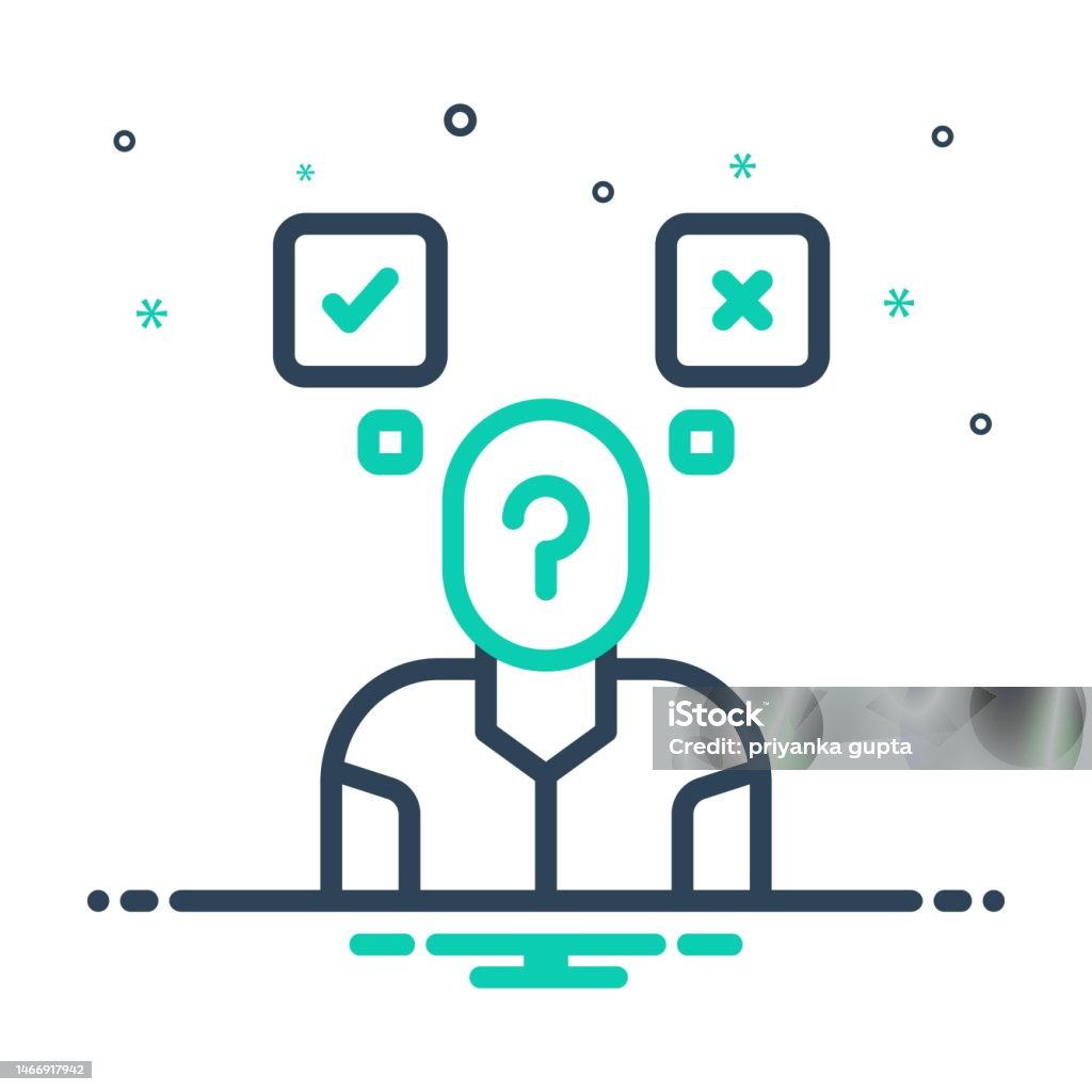 Question Mark Choice Decided Question Mark Stock Illustration - Download Image Now - Choice ...