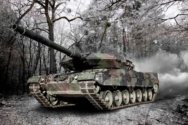 Modern tank Leopard 2A5