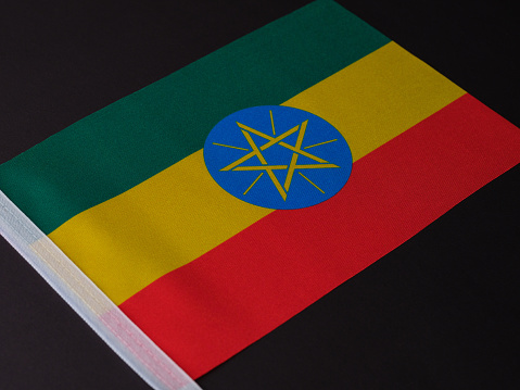 The national flag of Ethiopia