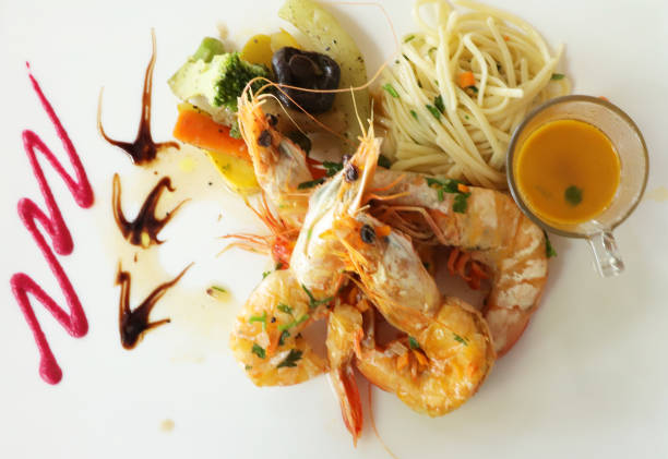 istock Praws in Garlic Sauce, Creole Style, Mauritius 1466929257