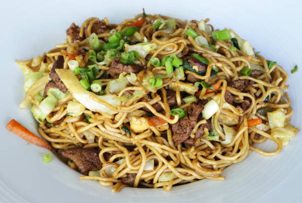 istock Fried Noodles with Chicken, Creole Style, Mauritius 1466929447