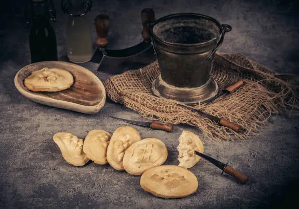 Oscypek (Oszczypek) is a traditional Polish highland cheese made of sheep's milk from the vicinity of the Tatra mountain range.