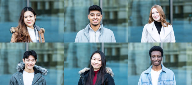 istock Happy multiethnic people portraits collection 1466937482
