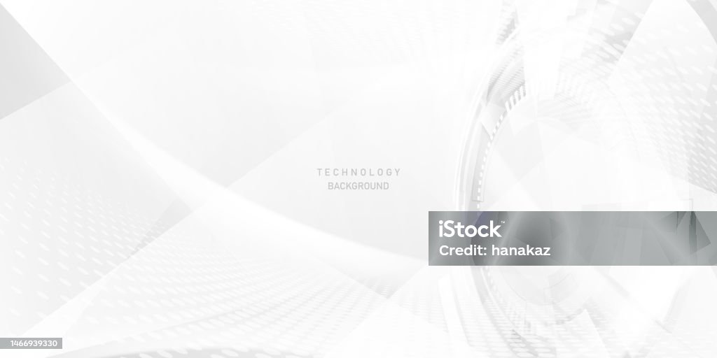 White Tech Abstract Modern White Abstract Technology Background Design Vector Illustration ...