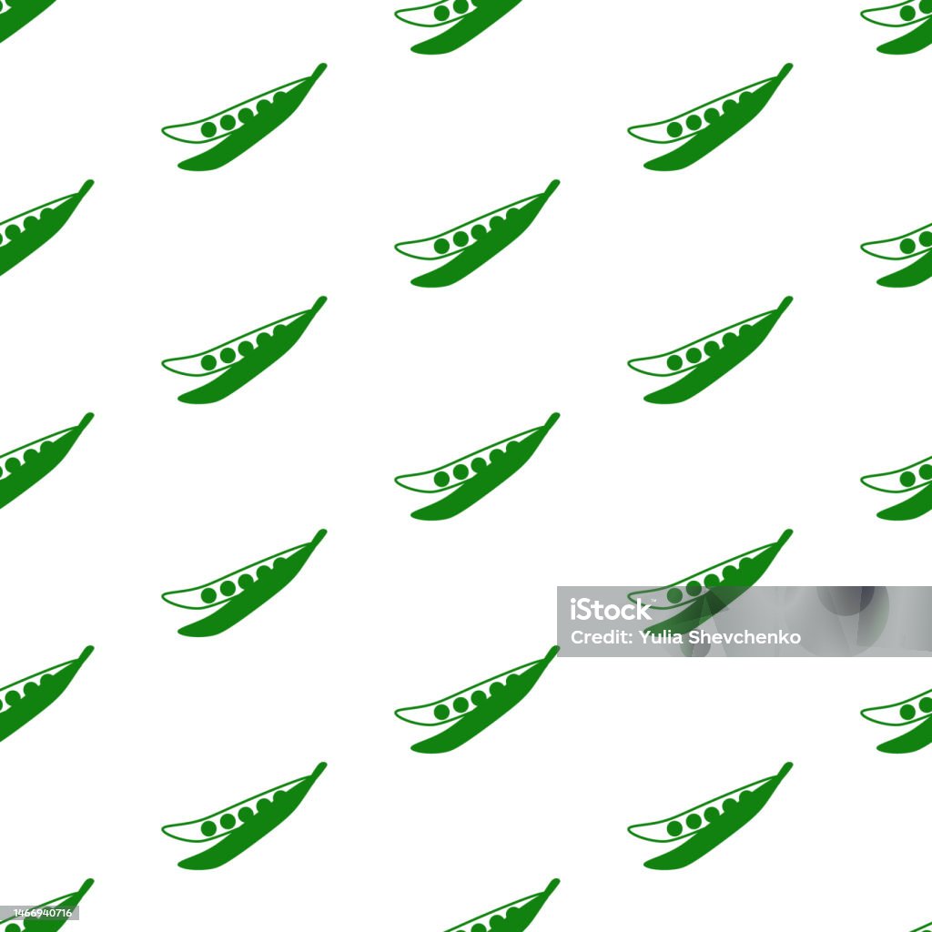 Peas Pattern Peas Seamless Pattern Vector Stock Illustration - Download Image Now ...