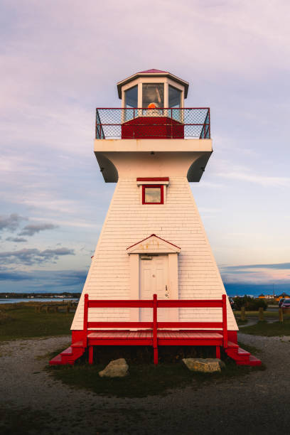 istock Vertical shot of a lighthouse with a bright sky in the background 1466945070
