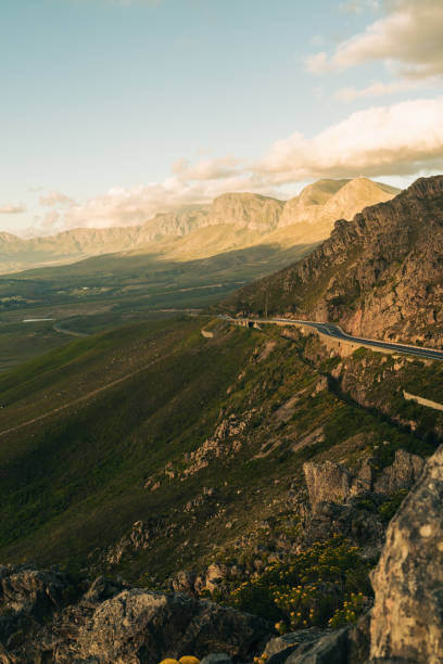 istock Photo of road going through mountain 1466952719