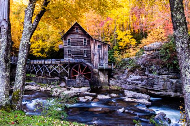 istock Photo of small house on a river 1466959098
