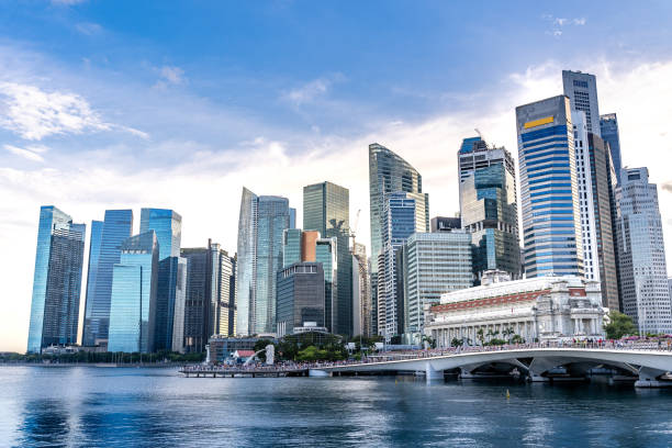 istock Singapore Skyline at Marina Bay 1466959758
