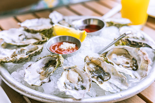 istock A platter of fresh oysters on ice 1466960109