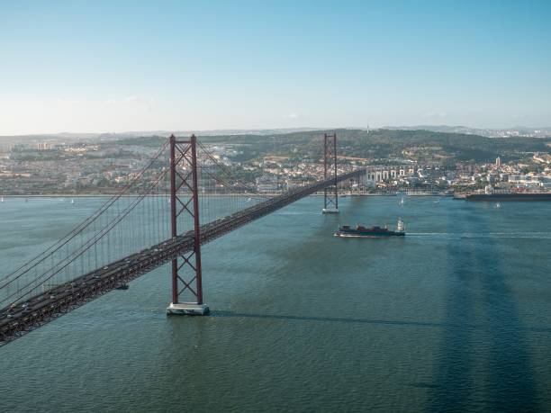 istock Bridge over the river in Lisbon, Portugal 1466962164