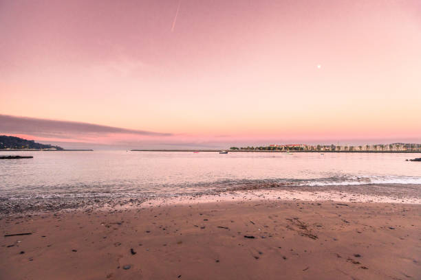 Hondarribia seafront at the Basque Country coast.