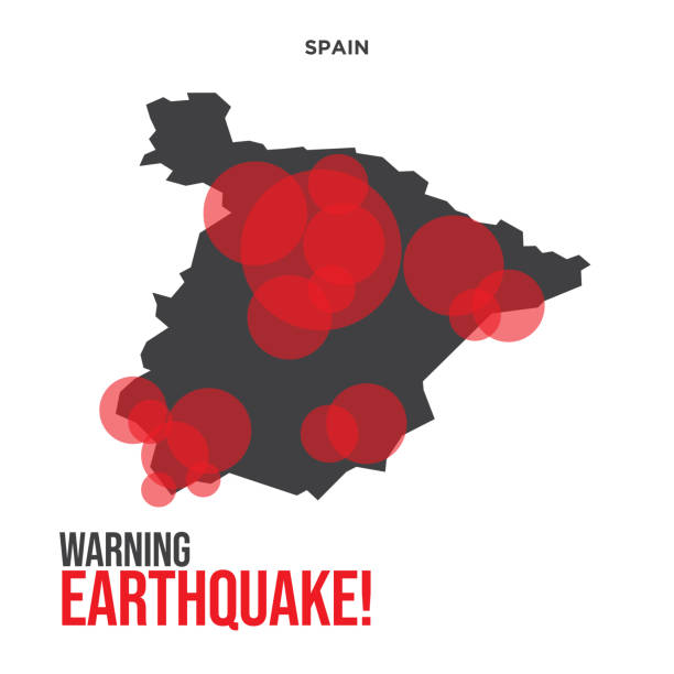 Spain Earthquake Wave with Circle Vibration,design for education,science and news,Vector Illustration. stock illustration Spain Earthquake Wave with Circle Vibration,design for education,science and news,Vector Illustration. stock illustration rescue dogs stock illustrations