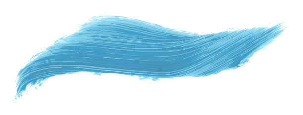 istock Shiny light blue brush isolated on white background. 1466967437