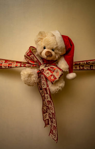 istock Christmas gift design with the bear 1466969103