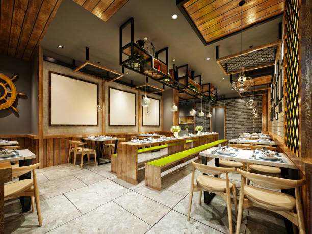 istock 3D render of cafetaria and restaurant 1466971115