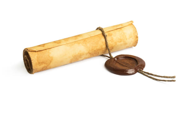 istock old paper with a wax seal isolated on white background 1466976951