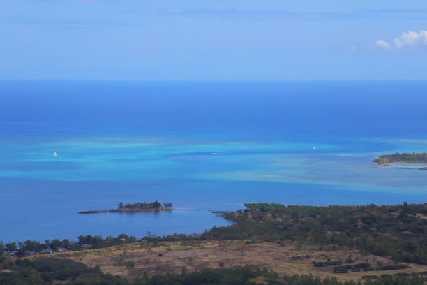 istock Chamarel Panorama and Ilot Malais, Mauritius, Indian Ocean, Africa 1466979500