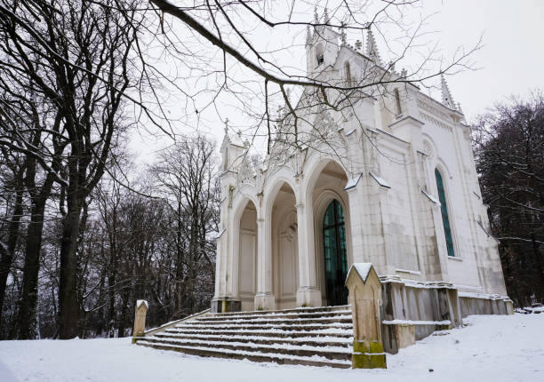 Sisi Chapel in winter. The Sisi Chapel (German: Sisi-Kapelle) is a Gothic Revival-style chapel located in the Sievering area of the Viennese district of Döbling near the Vienna Woods.