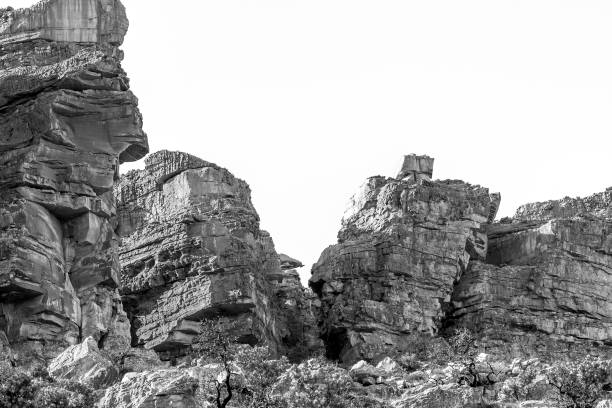 istock Wolfberg Cracks at Sanddrif in the Western Cape Cederberg. Monochrome 1466983744