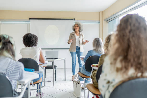 istock Teacher giving class at college 1466983907