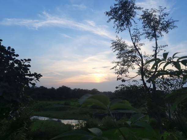 istock Beautiful view of sunset. 1466985432