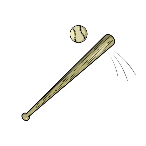 Vector illustration of Set of baseball