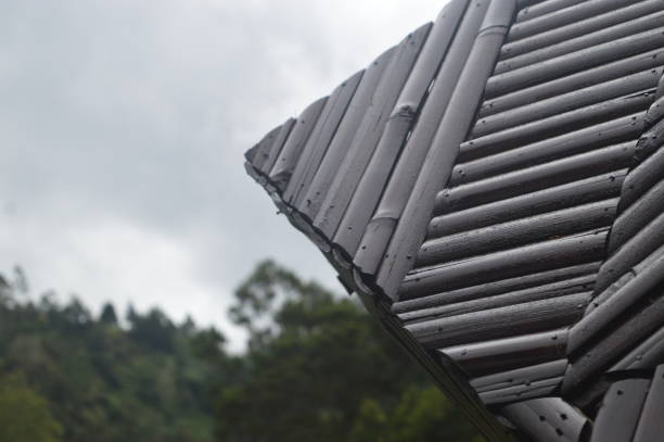 istock Pieces of bamboo arranged to form a pyramid 1466988727