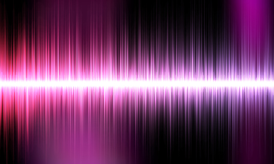 Abstract Colorful Rhythmic Sound Wave Background. Concept of Voice Recognition. Waveform