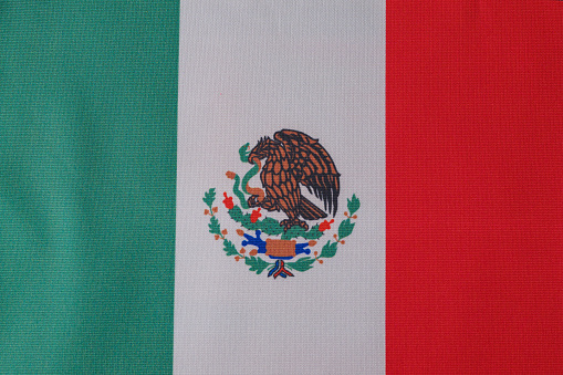 The national flag of Mexico