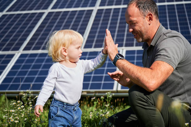 istock Young father and his little son giving each other high-five 1466998650
