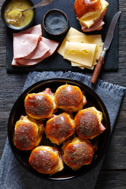 istock Hawaiian Ham and Swiss Sliders in baking dish 1467000071