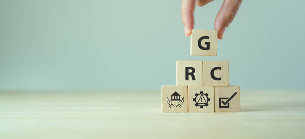 istock GRC Governance Risk and Compliance concept. Structuring way to align IT with business goals. Reduce wastage, increase efficiency, reduce noncompliance risk, and share information more effectively. 1467000085
