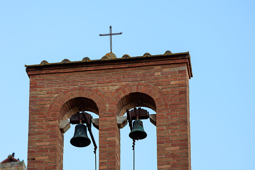 Italian Old Town Church detail in San Gimignano