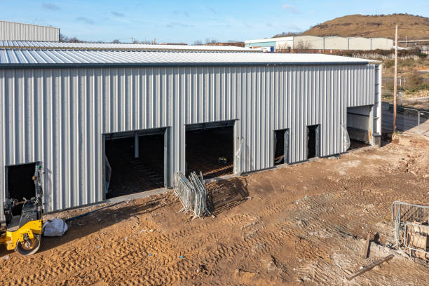 istock Industrial estate units under construction 1467009430