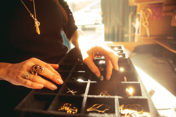 istock Jeweler and jewelry display 1467017876
