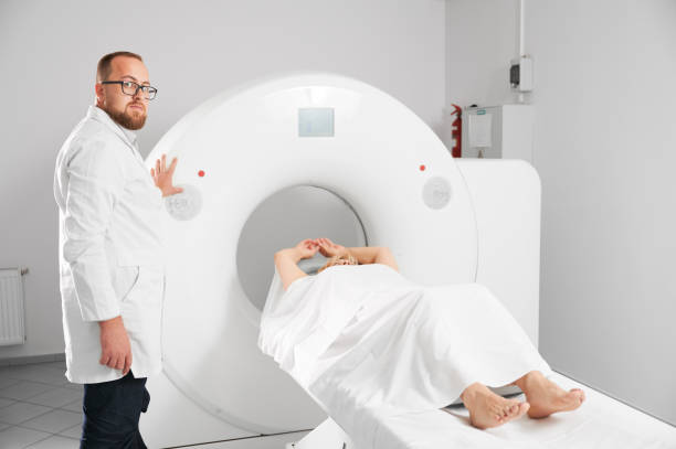 istock Radiologist making medical computed tomography or MRI. 1467022208