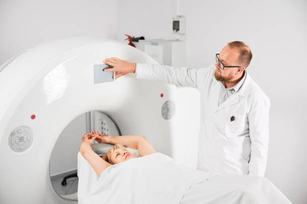 istock Radiologist making medical computed tomography or MRI. 1467025873