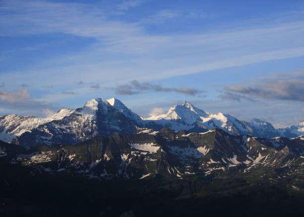 istock World famous mountain range Eiger, Monch and Jungfrau. View from Mount Brienzer Rothorn. Eiger North Face. 1467036117